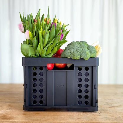 Clax® crate | folding box | basket | 48 qt | black - Image 5