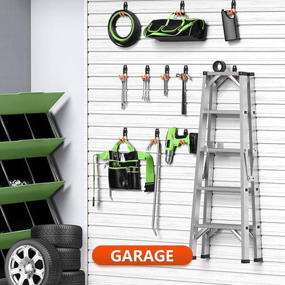 Garage Hooks with Anti-Slip Coating, Heavy Duty Wall Mount Storage Hooks - Image 7