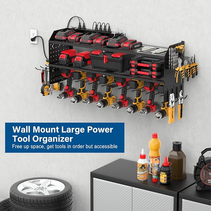 JUNNUJ Large Power Tool Organizer Wall Mount - Image 5