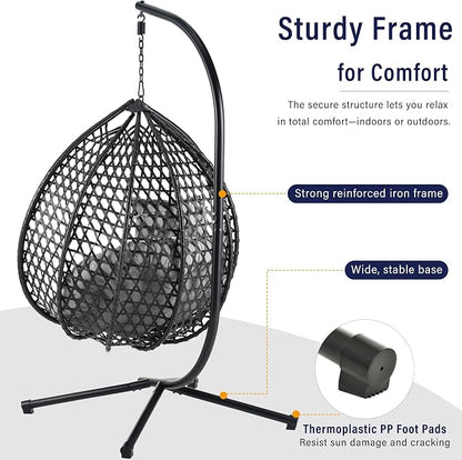 SOFTSEA Outdoor Wicker Egg Chair - Image 6