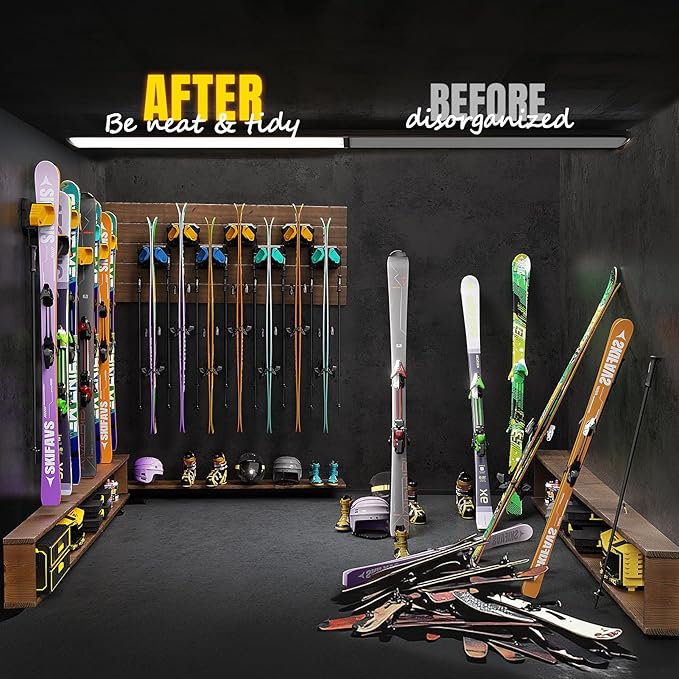 Ski & Snowboard Wall Rack for Garage - Image 4