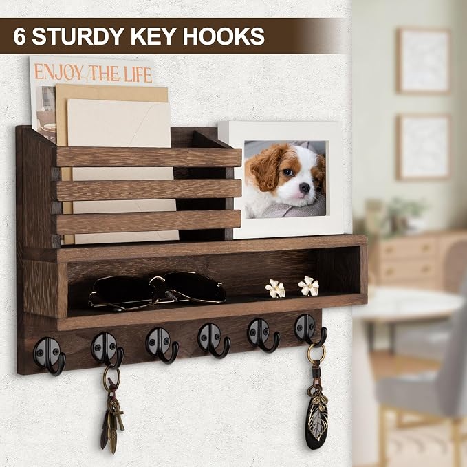 Key and Mail Holder Wall Mount, Key Hanger - Image 8