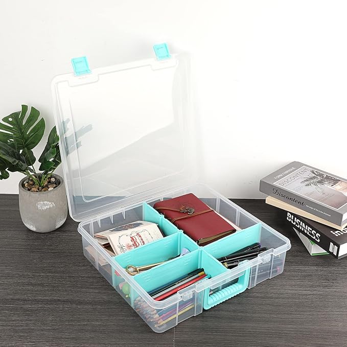 BTSKY Clear Plastic Dividing Storage Box - Image 2