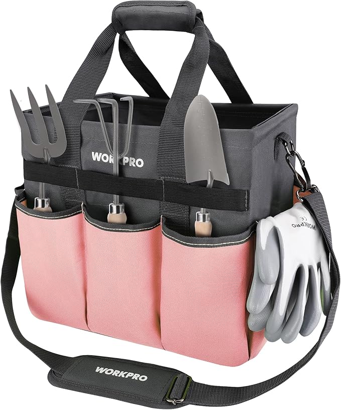 WORKPRO Garden Tool Bag, Heavy Duty Gardening Tote Bag Organizer by WORKPRO