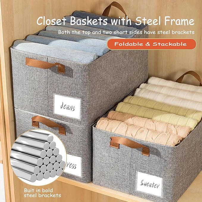AARAINBOW Linen Closet Organizer Storage Bin - Image 4