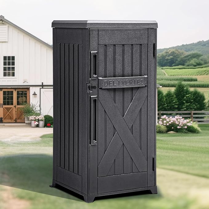 YITAHOME 60-Gallon Secure Package Delivery and Storage Box | Double-Wall Resin by YITAHOME