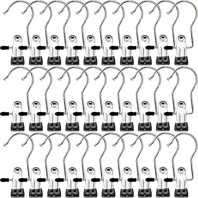 Laundry Hooks Hanging Clips Clothes Pins Closet Hanger Organizer Clamps Socks by MECHEER