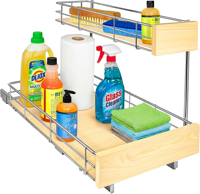 LYNK PROFESSIONAL® SELECT™ Pull Out Under Sink Kitchen Cabinet Organizer by LYNKPROFESSIONAL