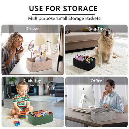 4 Pack Small Storage Shelf Baskets - Image 7