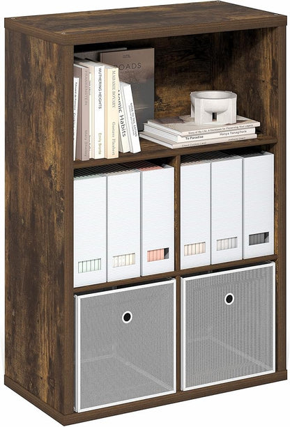5-Cube Bookcase, Cube Storage Organizer Bookshelf, Book Shelf - Image 5