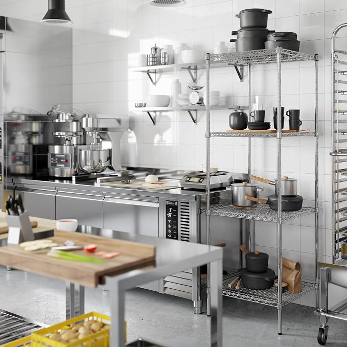 24" Deep x 24" Wide x 74" Height Wire Shelving Kit | 4-Tier | NSF Commercial - Image 2