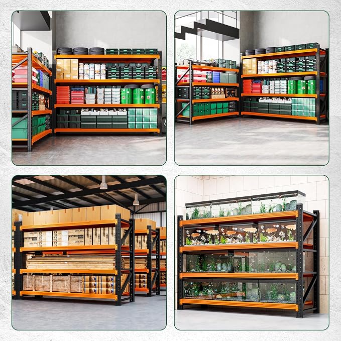 Letaya 4000LBS Heavy Duty Storage Shelves, 4 Tier Large Tall Industrial Shelving - Image 6