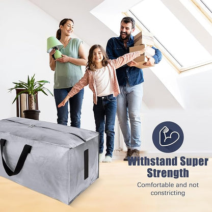 4 Pack Large Strong Bags with Zippers & Carrying Handles - Image 6