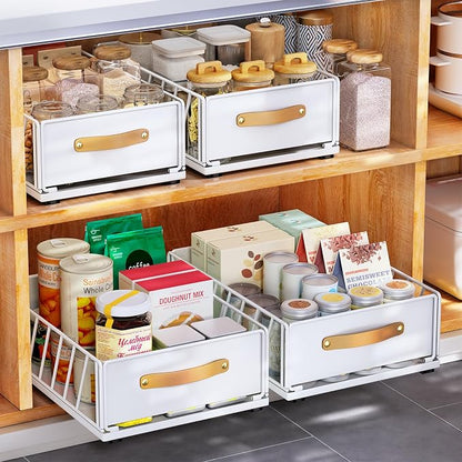 Pull out Cabinet Organizer, Heavy Duty Slide out Pantry Shelves Drawer Storage by Kitstorack