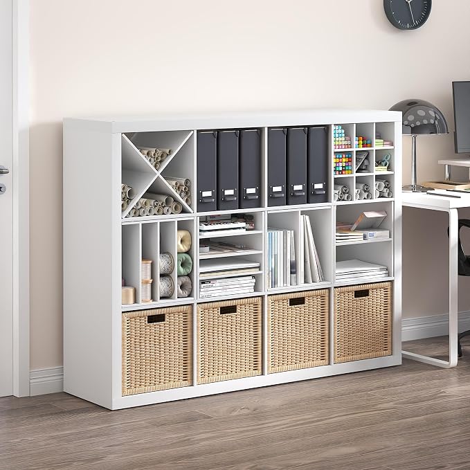 Furinno Cubicle Cube Insert, H-Shelf Cube Organizer, 2-Tier Shelf Accessory - Image 2