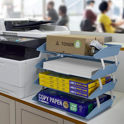 Acrimet Facility 4 Tier Letter Tray, Side Load, Letter Size/A4, Desktop File - Image 4