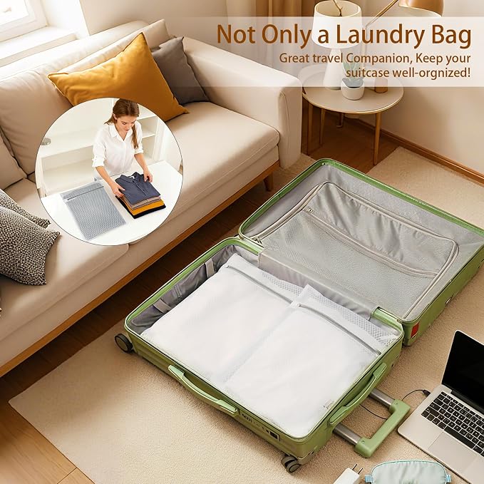 3Pcs Durable Mesh Laundry Bags, Premium Lingerie Bags - Image 7