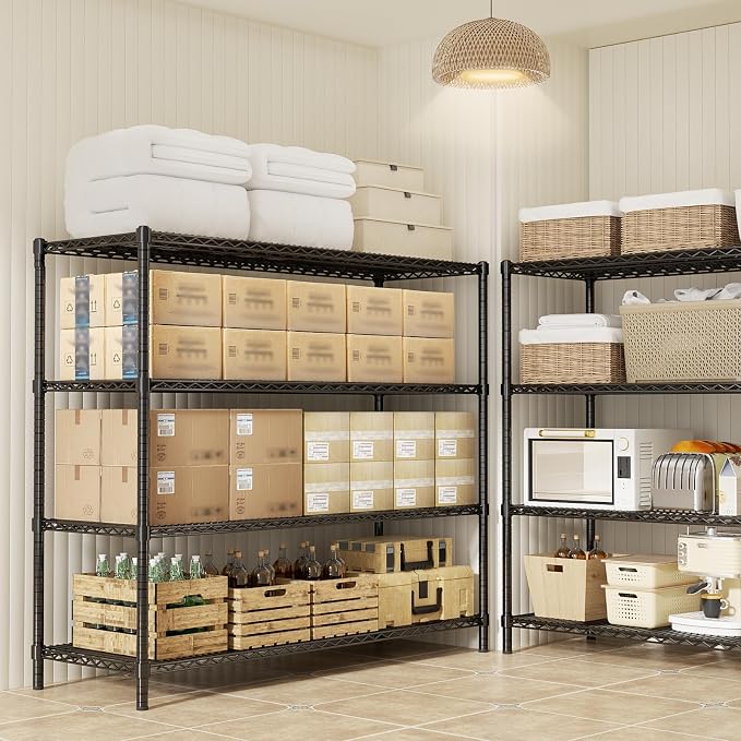 ROOMTEC 4-Tier Heavy Duty Garage Shelves, Max Loads 3200LBS | Adjustable - Image 8