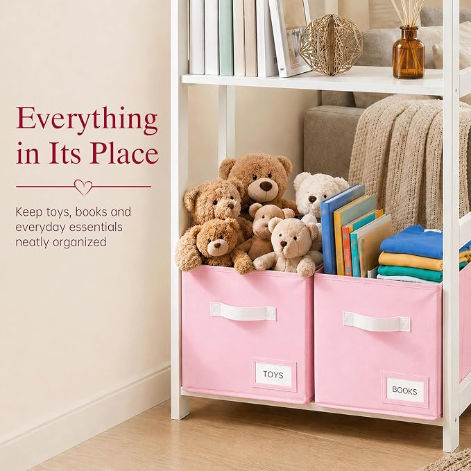 Storage Cubes 8 Pack, 11 Inch Fabric Storage Cubes Organizer Bins - Image 5