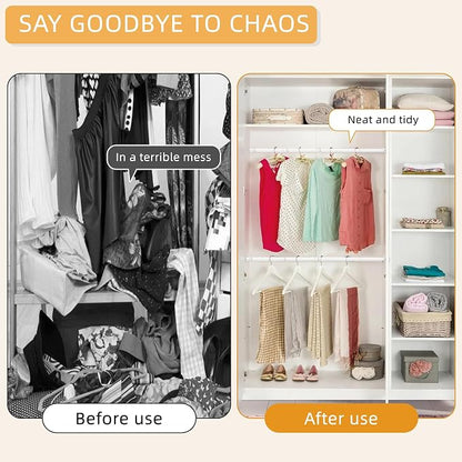 1.3 Inch Diameter Closet Rods for Hanging Clothes, Metal Heavy Duty Closet Rod - Image 3