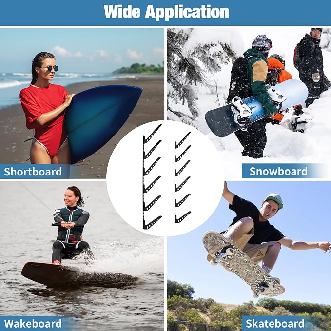 6 Board Surf Rack Wall Mount for Surfboard, Snowboard Storage Adjustable Wall - Image 6