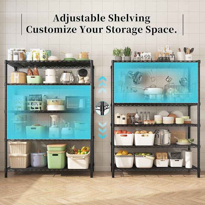 45" W x 20" D x 72" H Wire Shelving Unit - Image 6