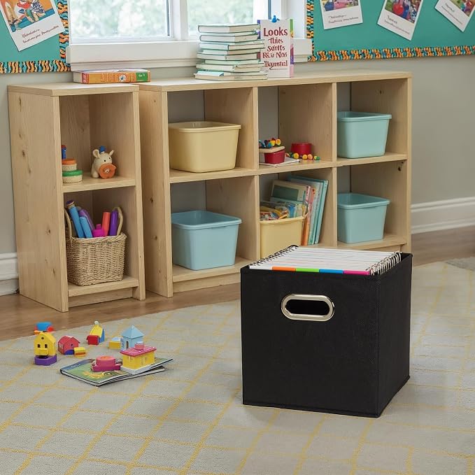 Household Essentials Foldable Fabric Storage Cubes 6-Pack – 11x11x11 Stackable - Image 5
