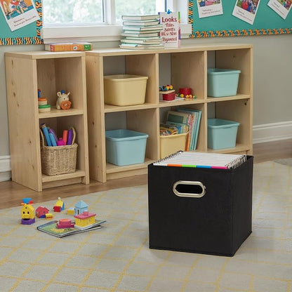 Household Essentials Foldable Fabric Storage Cubes 6-Pack – 11x11x11 Stackable - Image 5