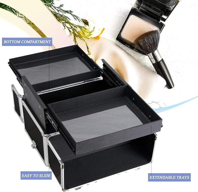 Ver Beauty Makeup Organizer, Cosmetic Travel Kit, Makeup Artist Supplies - Image 4