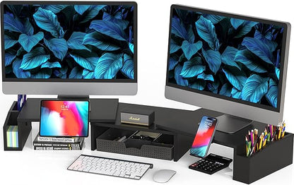 Simple Houseware Desk Dual Monitor Stand Riser by SimpleHouseware