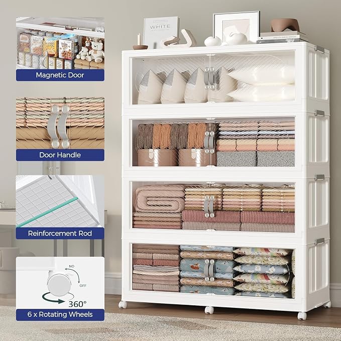 960QT Extra Large Stackable Storage Bins - Image 7
