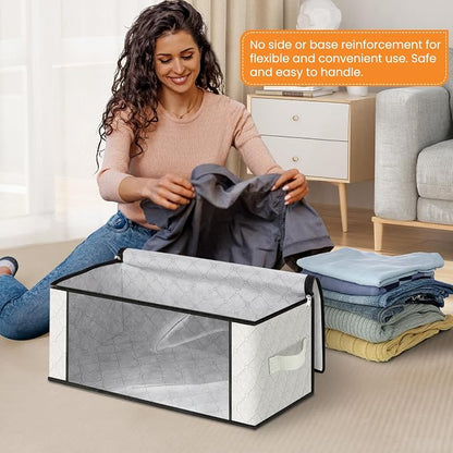 Fab totes 35L Closet Organizers and Storage, Foldable Under Bed Storage - Image 3