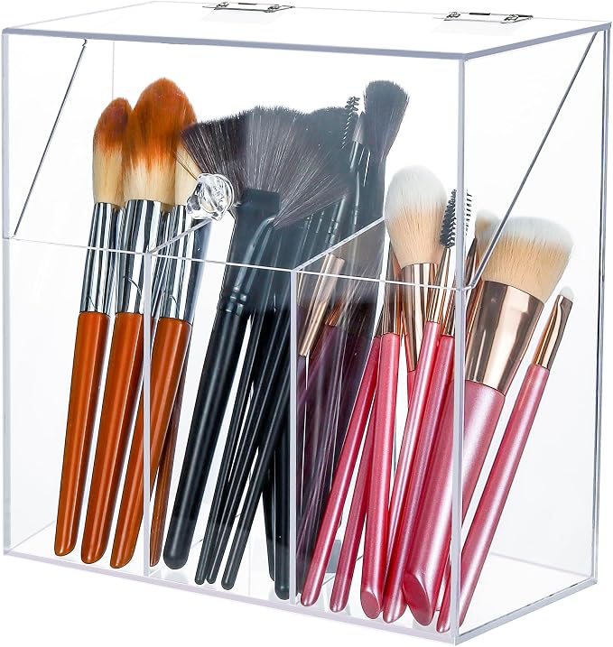 Acrylic Makeup Brush Holder by DEALIGHT