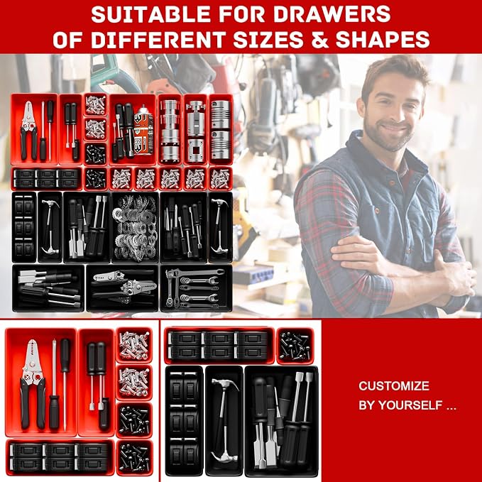 Toolbox Organizer Trays, Tool Chest Drawer Organizer - Image 4