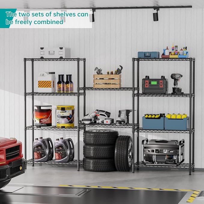 SINGAYE 5 Shelf Adjustable Heavy Duty Storage Shelving Unit 350 lbs per Shelf - Image 2