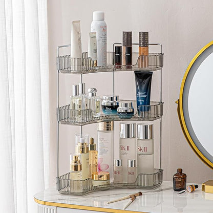 3-Tier Corner Bathroom Counter Organizer – Classic Storage Shelf by SHUANGQING