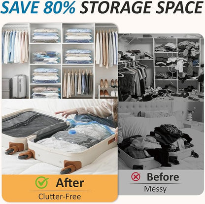 Cozy Essential Vacuum Storage Bags, 80% Compression Vacuum Seal Space Saver - Image 4