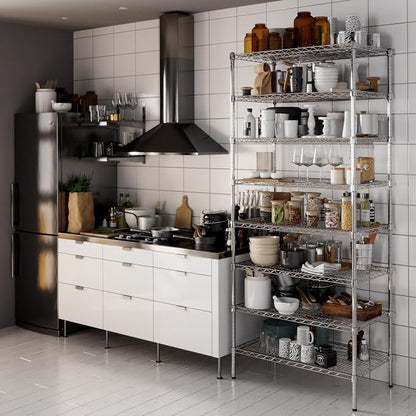 21" Deep x 36" Wide x 86" Height Wire Shelving Kit | 8-Tier | NSF Commercial - Image 6