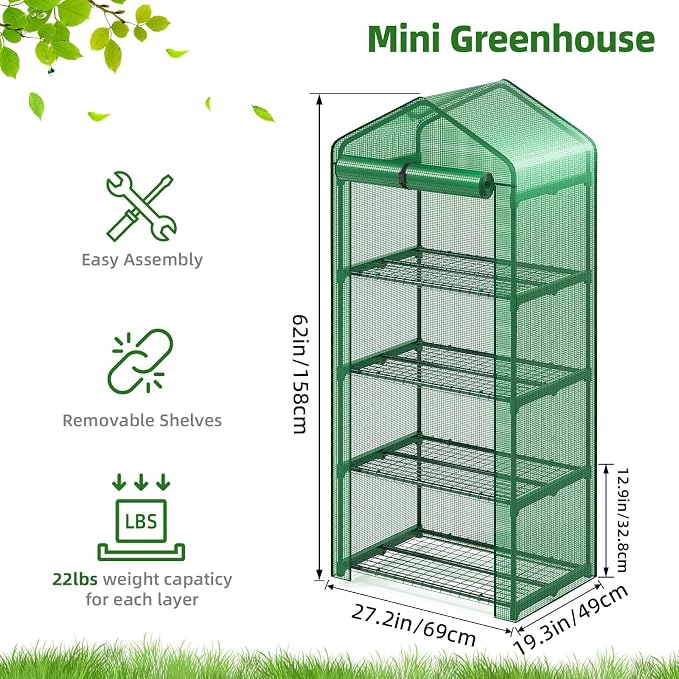 Superlele Mini Greenhouse, Plant Stand - Image 3