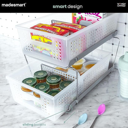 madesmart 2 Tier Organizer, Under Cabinet Storage - Image 2