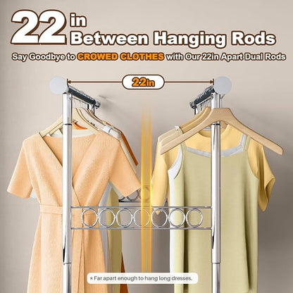 HOKEEPER 600 lbs Commercial Clothing Garment Rack - Image 4