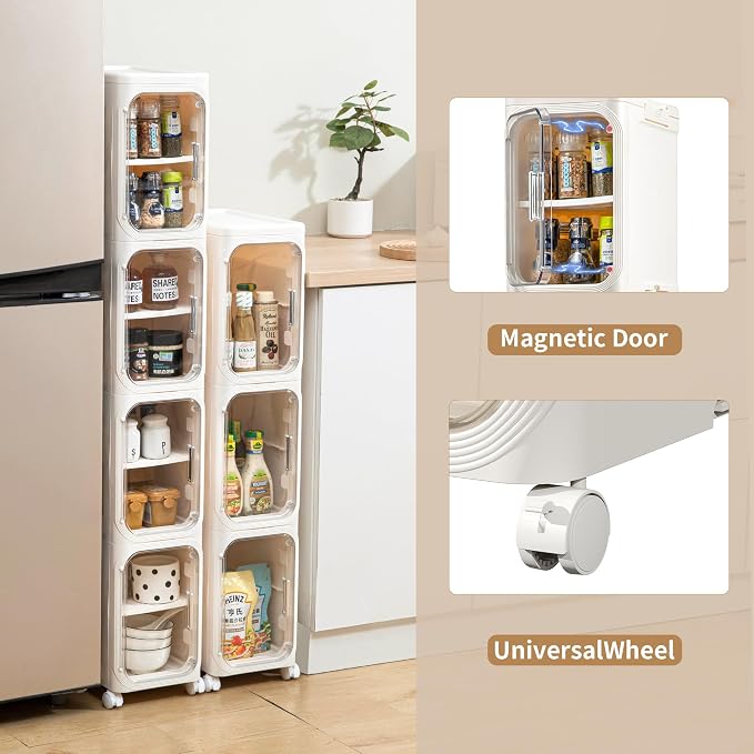 Narrow Bathroom Storage Cabinet - Image 4