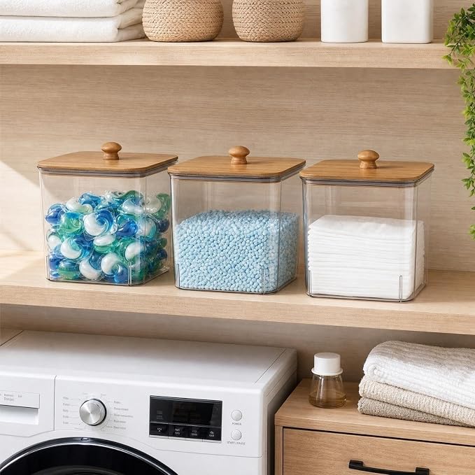 Laundry Pods Storage Canister, Airtight Container - Image 4