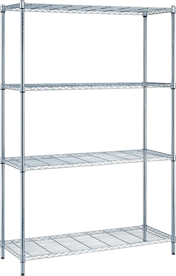 Quantum Storage Systems RWR72-1830LD Adjustable Wire Chrome 4 Shelves 72" H x by QuantumStorageSystems