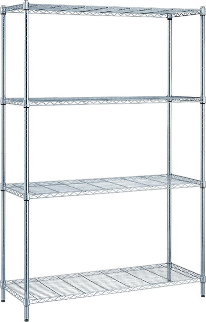 Quantum Storage Systems RWR72-1830LD Adjustable Wire Chrome 4 Shelves 72" H x by QuantumStorageSystems