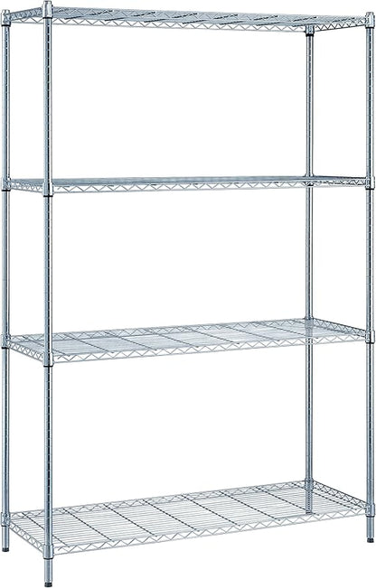 Quantum Storage Systems RWR72-1848LD Adjustable Wire Chrome 4 Shelves 72" H x by QuantumStorageSystems