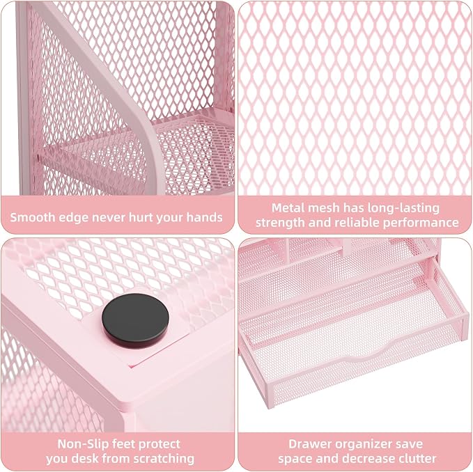 Marbrasse Mesh Desk Organizer - Image 6