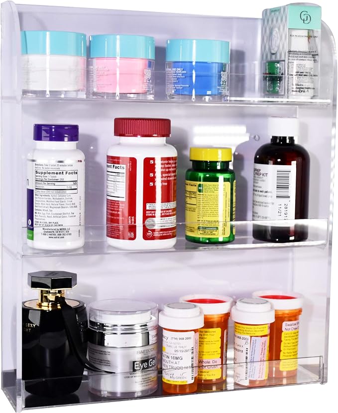 AMT Acrylic Nail Polish Racks for the Wall. CLEAR Nail Polish Display. - Image 6