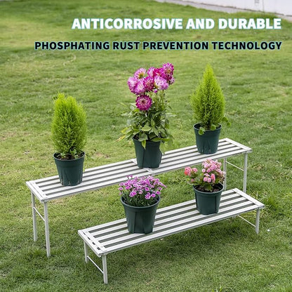 Metal Plant Stand, Rust-proof Aluminum Flower Pot Stand, Plants Display Stands - Image 2