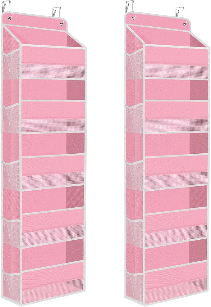 2 Pack Over The Door Organizer Hanging Storage Organizers by SpaceHacks